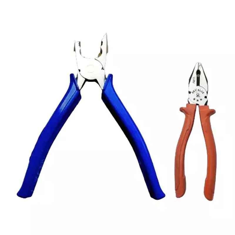 Sky Blue 2 Pcs 7.8 inch Lineman Plier Combo, SBE_PLIER_COMBOS_COMBO_091