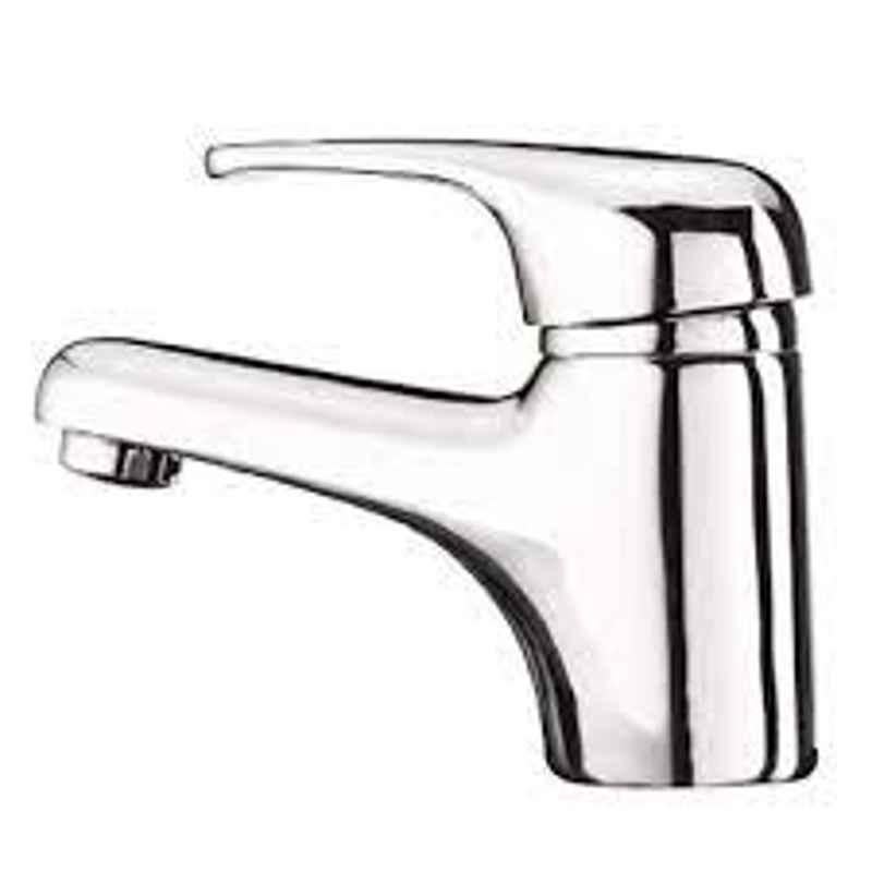 Milano Queen Single Lever Wash Basin Mixer with Brass Pop-up & Waste, 140100200214