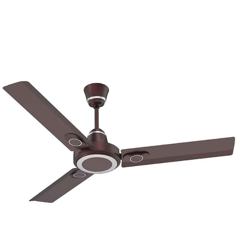 Polycab Stunner 75W 400rpm Espresso Brown Ceiling Fan, FCEPRST296M, Sweep: 1200 mm (Pack of 2)