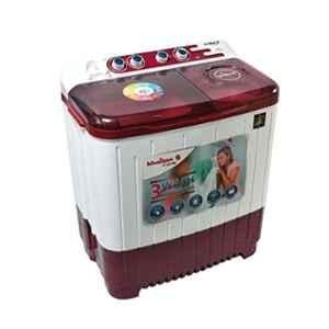 Khaitan Orfin 8.5kg White & Maroon Semi Automatic Top Load Washing Machine, KOSWM 8501