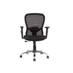 Zenith C107 Medium-Back Mesh Office/Study Chair [Black]