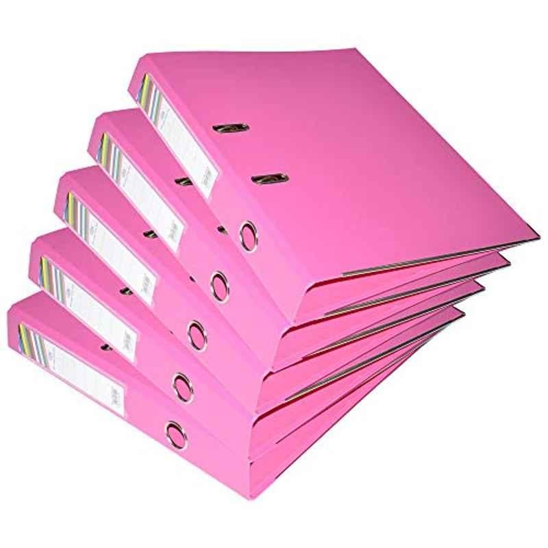 FIS 4cm F/S Pink Lever Arch File, FSBF4PPIFN10 (Pack of 10)