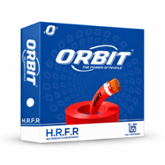 Orbit 2.5 Sqmm 1 Core Red Copper HRFR PVC Insulated Industrial Cable, Length: 90 m