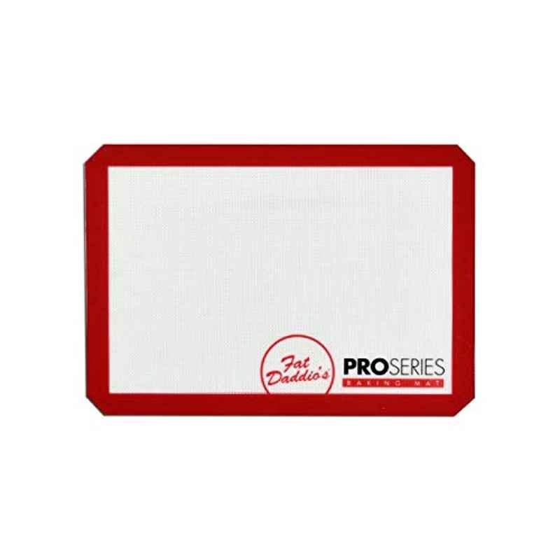 Fat Daddios 11x8.5 inch Silicone Red Baking Mat, ‎SM-QTR