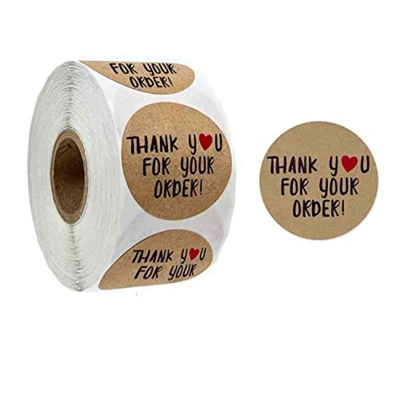 Rubik 1000 Labels Style D Thank You Labels Sticker Roll (Pack of 2)