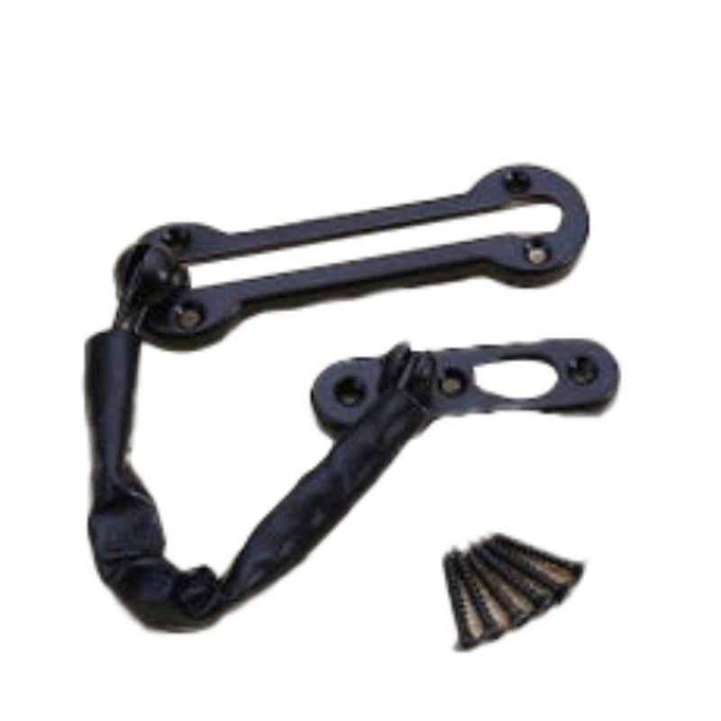 Robustline Steel Matt Black Slide Bolt Door Chain