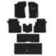 Elegant Carry 7 Pcs Polypropylene Black Carpet Car Floor Mat Set for Tata Aria