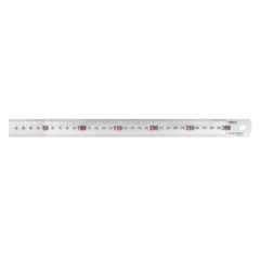 Kristeel 24 inch Stainless Steel Ruler with Chrome Finish & Red Marking, 101E