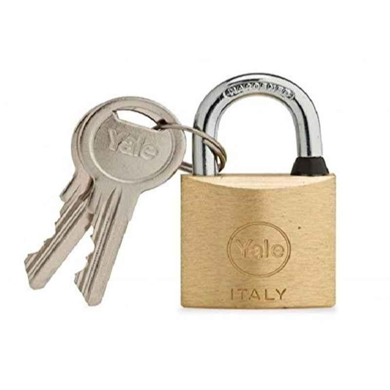 Yale 110 15-0110-4022-00-0201 40mm Brass Key Padlock