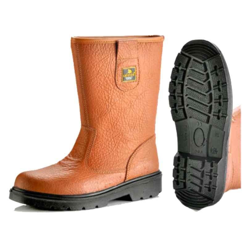 Safetoe Best Welder S502023602 Brown Leather Welding Safety Boots, Size 39