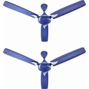 Candes Lynx 41W Blue 3 Blade Ultra High Speed Ceiling Fan, Sweep: 1200 mm (Pack of 2)