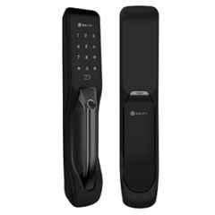 Solity 40-70mm Premium Automatic Push-Pull Black Smart Door Lock, GP-3000BK