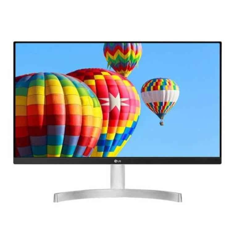 LG 27 inch White Borderless HD Color Calibrated IPS Monitor, 27MK600