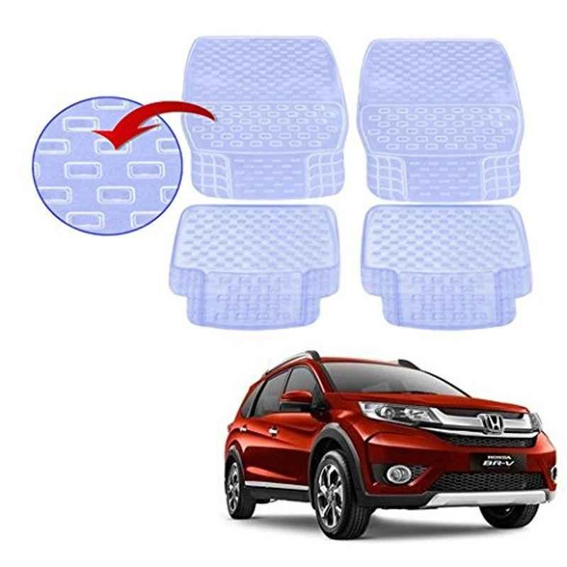 Kozdiko 93043 4 Pcs Rubber & PVC Clear Car Floor Mat Set for Honda NA