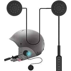 AOW Helmet Headset, Bluetooth Stereo Speakers Hands-Free Music Call Control Mic Earphone Durable