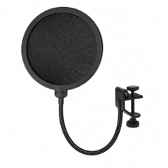 Techno Iron Black Pop Filter with Double Layer Filter, RJ- POP-180