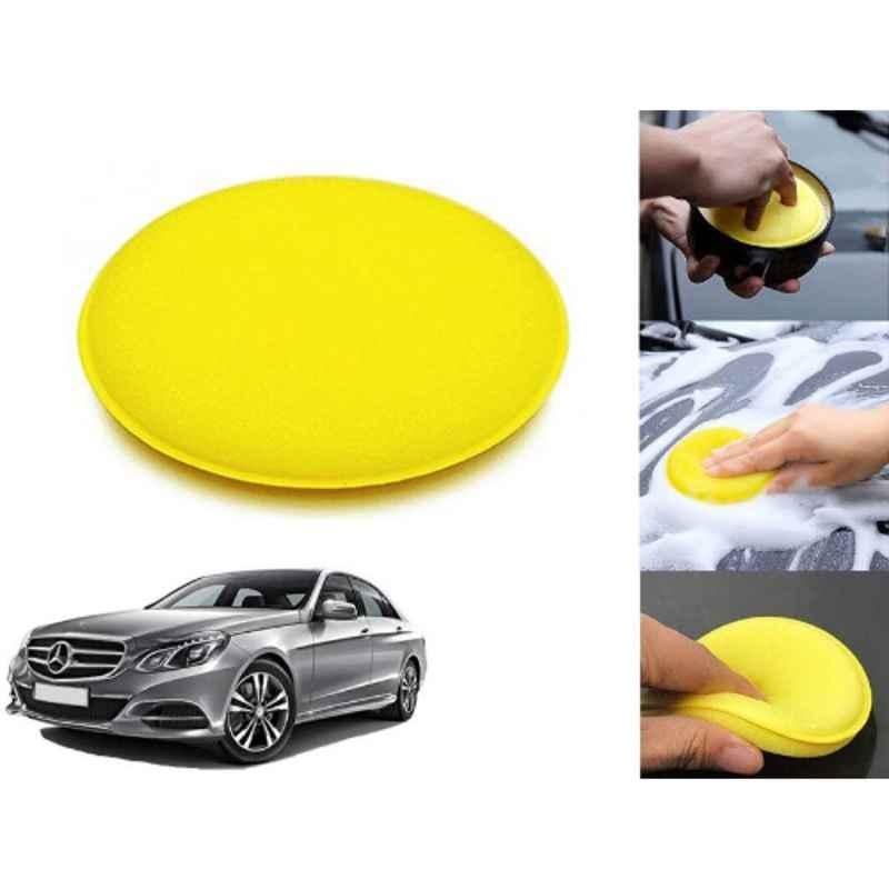 Auto Pearl Polyurethane Beige Washing & Waxing Polish Foam Sponge for E220