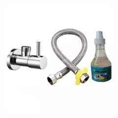 Fastgear Turbo Stainless Steel Silver Chrome Finish Bathroom Faucet Set, FG946