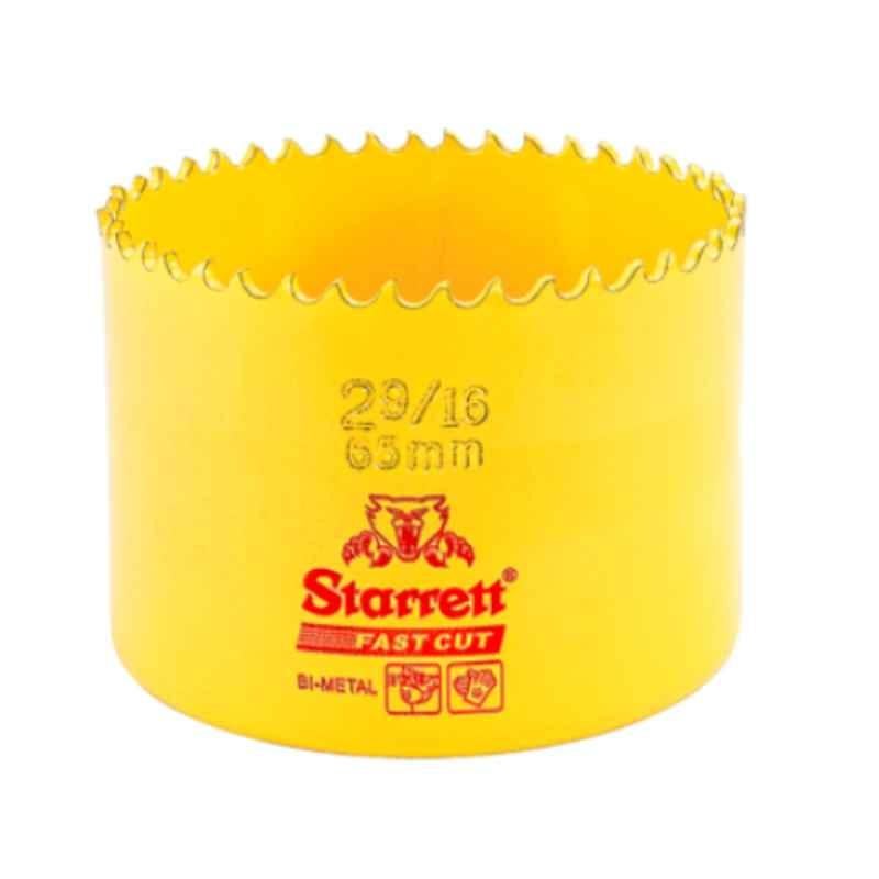 Starrett Fast Cut 65mm Yellow Bi Metal Hole Saw, FCH0296-G