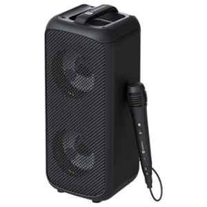 Portronics Rumble 25W Black Party Speaker with Wired Karaoke Mic, POR 2345