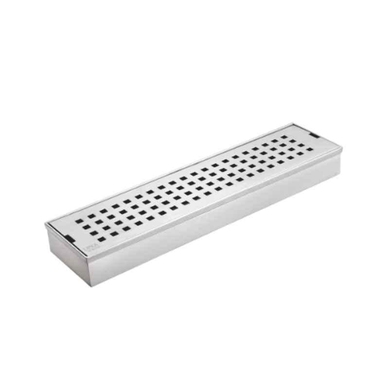 Lipka Polo 40x3 inch Stainless Steel Shower Drain Channel, 1030P