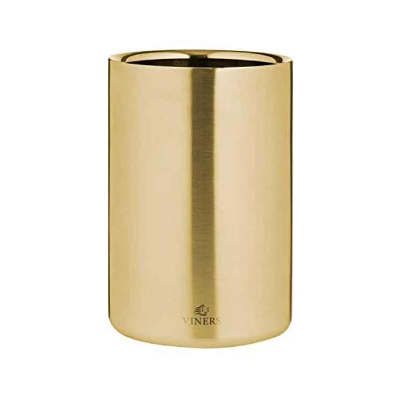Viners 302.236 1.3L Stainless Steel Gold Barware Double Wall Ice Bucket