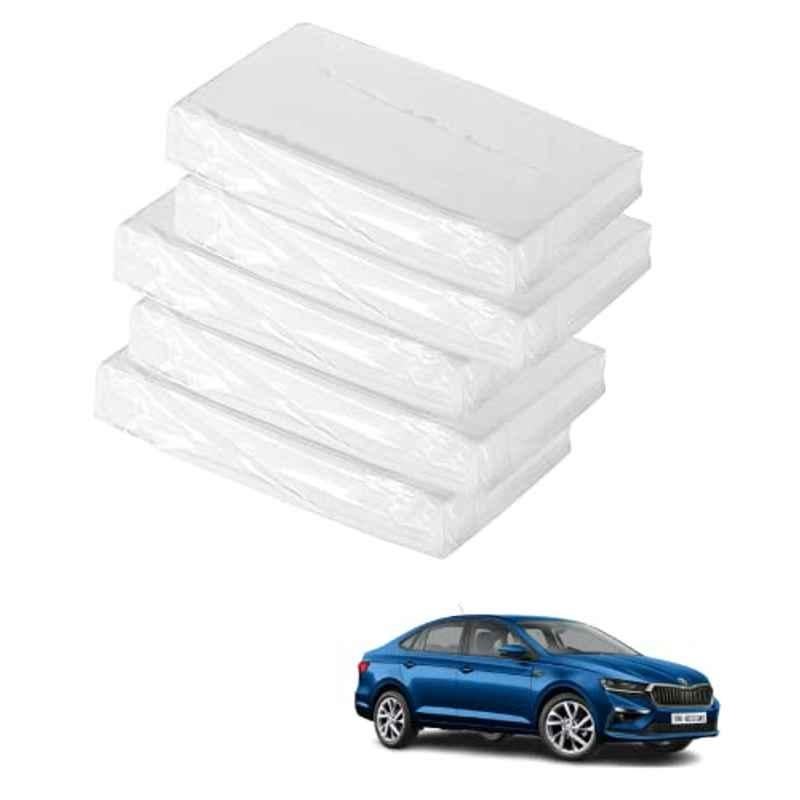 Kozdiko 100 Pulls 2 Ply M-Fold Soft Tissue Paper for Skoda Slavia (Pack of 5)