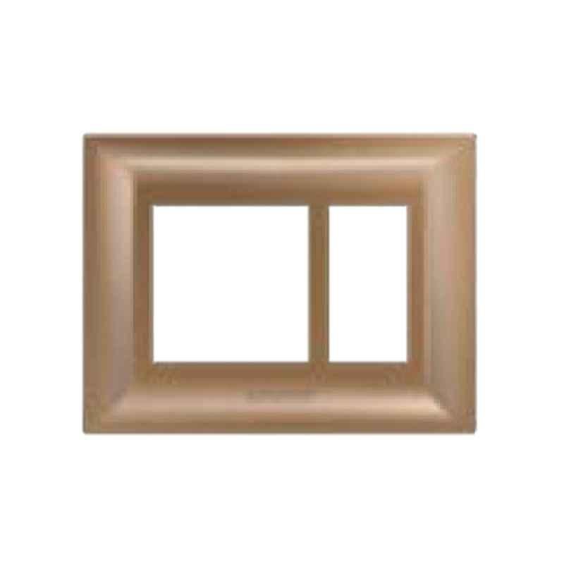 Anchor Ziva 8 Module Horizontal Brass Cover Plate with Base Frame, 68908BR (Pack of 10)