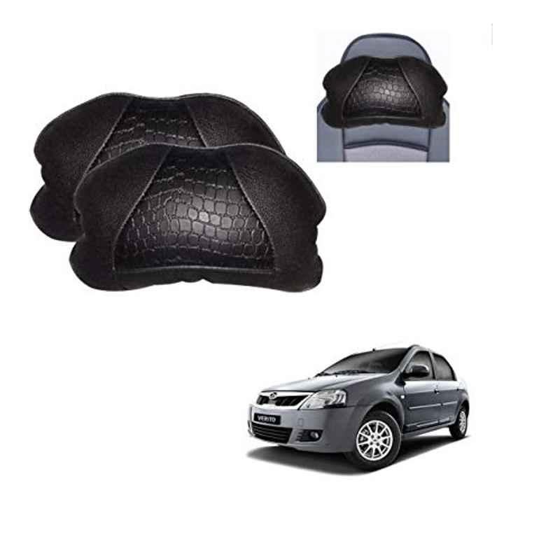 Kozdiko 2 Pcs Black Neck Rest Cushion Pillow Set for Mahindra Verito