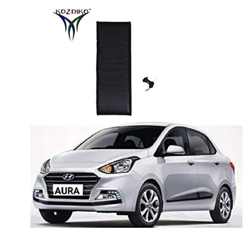 Kozdiko Black Car Steering Cover for Hyundai Aura