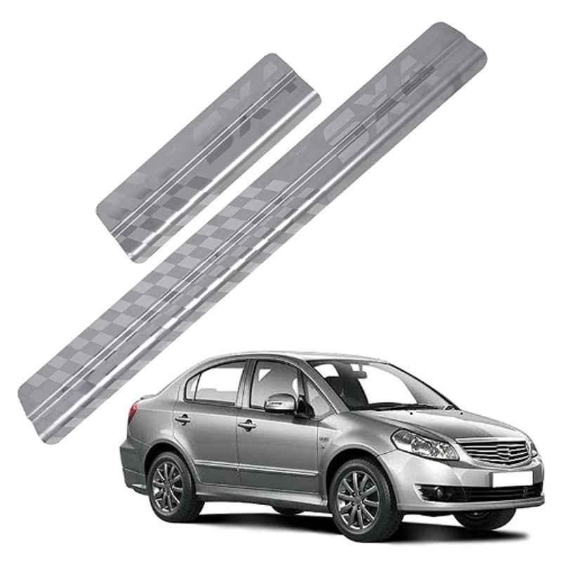 Galio GFS-007 4 Pcs Non-LED Stainless Steel Footstep Door Sill Plate Set for Maruti Suzuki SX4 2006