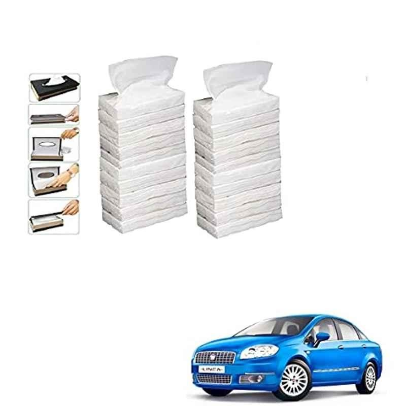 Kozdiko 100 Pulls Dispenser Box Refiller Tissue Paper with 200 Sheets for Fiat Linea Classic (Pack of 20)