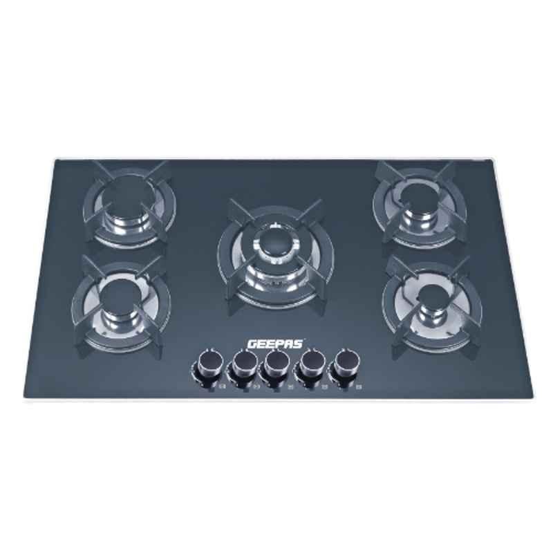 Geepas Stainless Steel 5 Burner Gas Hob, GGC31011