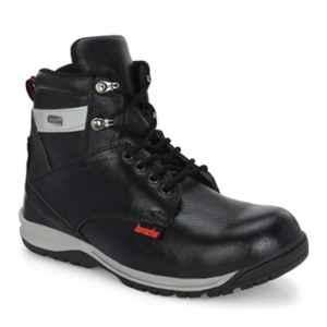 Kavacha S219 Black Leather TPR Sole Steel Toe Safety Shoe, Size: 6
