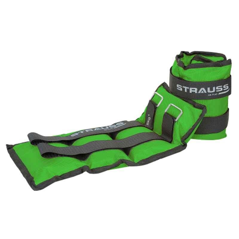 Strauss 42x20x7cm Neoprene Green Adjustable Ankle Weight, ST-2701