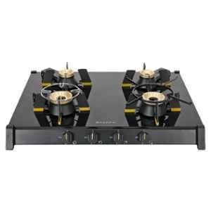 Faber Genius 704 4 Burners Manual Toughened Glass Top Cooktop, 106.0689.316