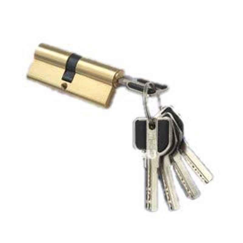 MSM 80mm Brass High Security Cylinder Door Lock with 5 Special Keys