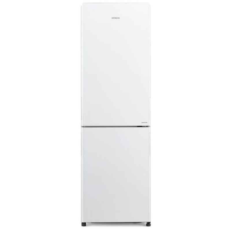 Hitachi RBG410PUK6 366L Glass Silver 4 Star French Bottom Freezer Refrigerator, RBG410PUK6GS