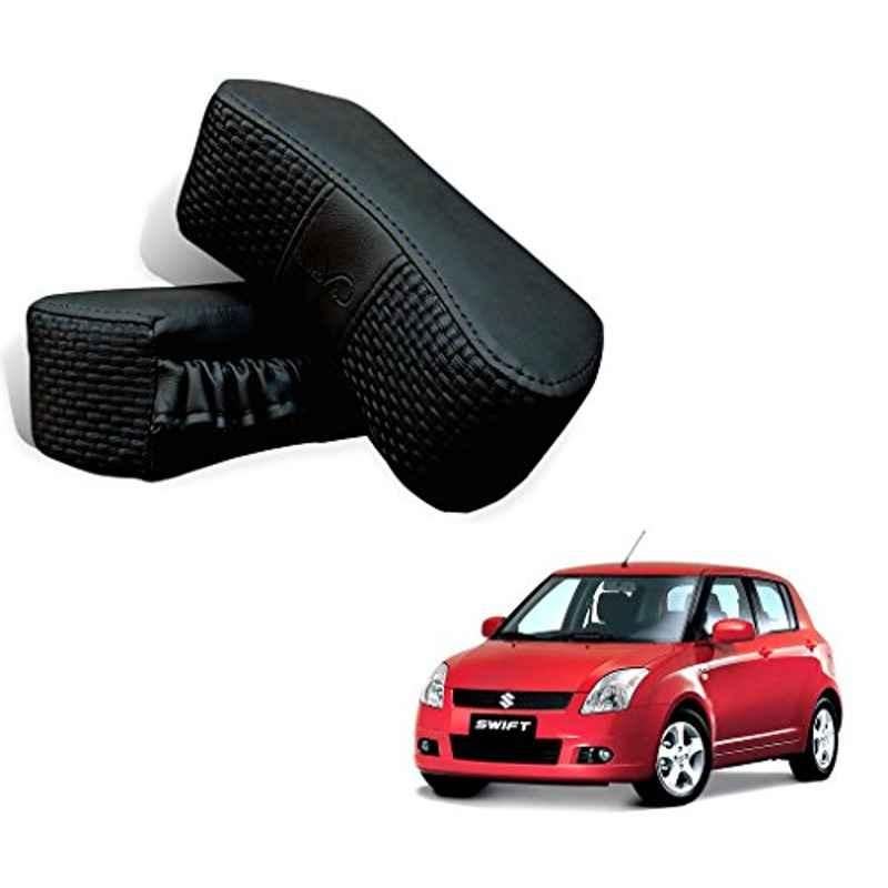 Kozdiko 2 Pcs Memory Foam Black Car Vastra Neck Rest Cushion Set for Maruti Suzuki Swift Old, koz_5277