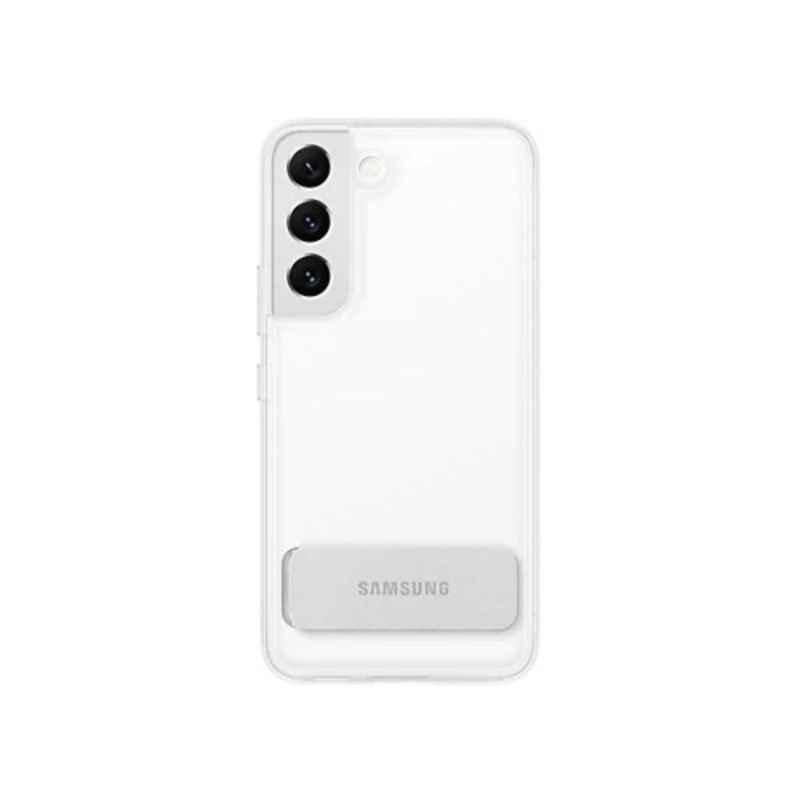 Samsung S22 Clear Standing Cover Case, EF-JS901CTEGWW