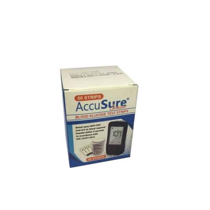 Accusure Sensor 50 Blood Glucose Test Strip