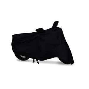 Riderscart Polyester Black Waterproof Two Wheeler Body Cover with Storage Bag for TVS Phoenix