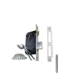 Ojass 65mm 6 Lever Alloy Steel Antique Brass Double Stage Mortise Door Lock with 3 Keys, BML65BL