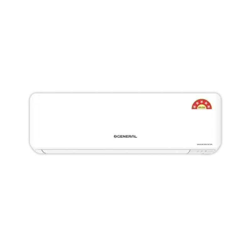 O General 1.5 Ton 5 Star White Inverter Split AC with Copper Condenser, ASGG18CGWA-B
