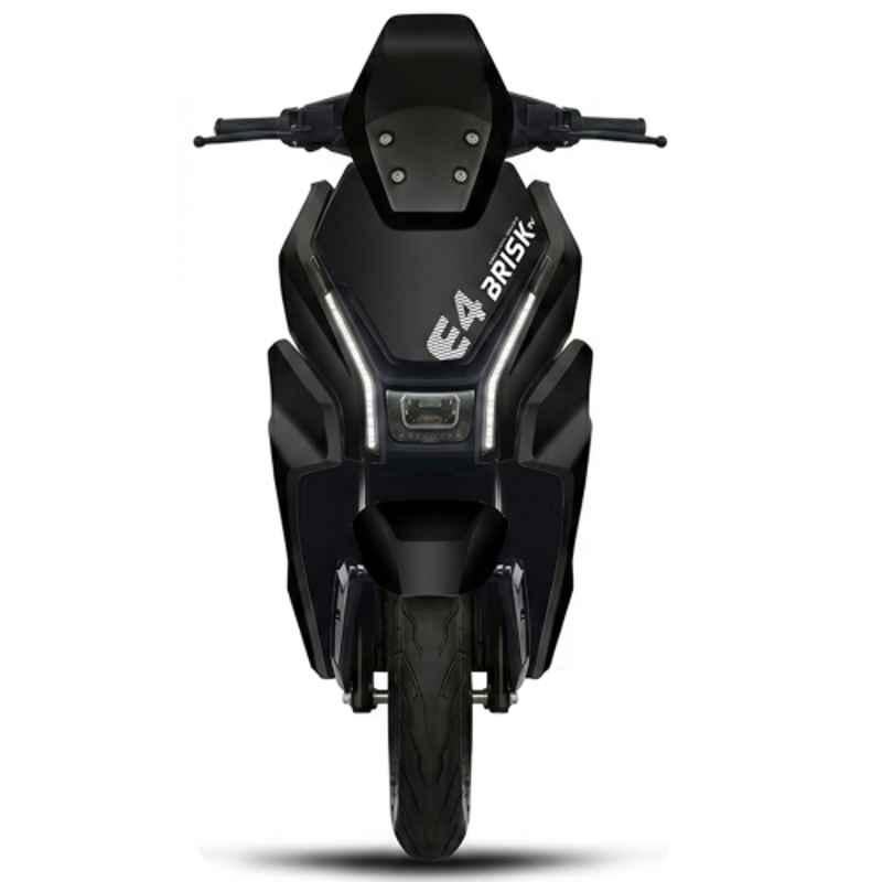 Amo Electric Bikes Brisk E4 LA 25km/hr 60V Non RTO Black Electric Scooter with 60-70 km Per Charge Range
