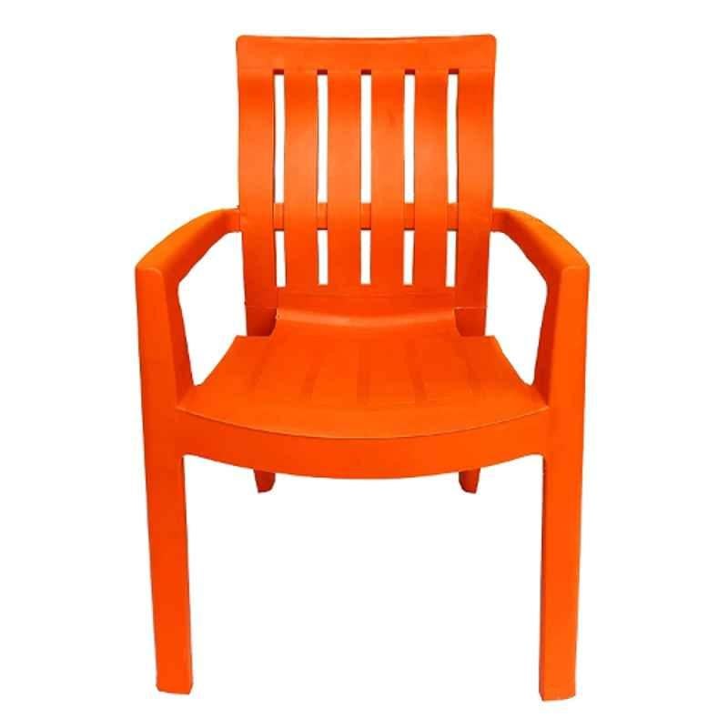 RW Rest Well Kingdom 2 Pcs Orange Plastic Chair Set
