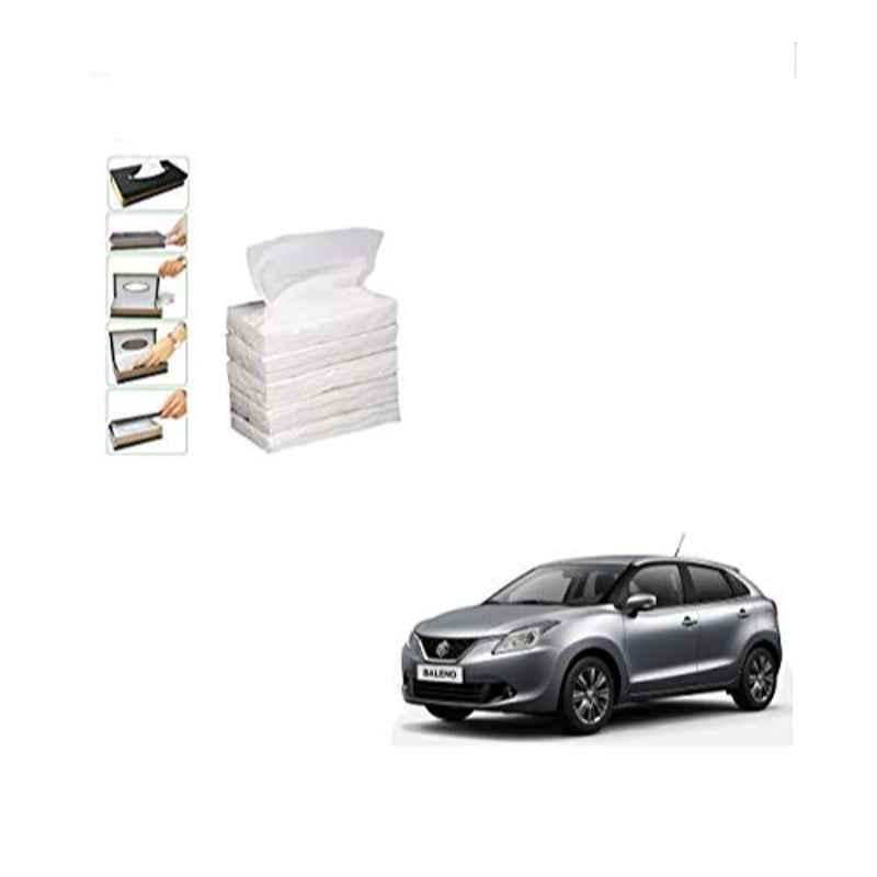 Kozdiko 100 Pulls Dispenser Box Refiller Tissue Paper with 200 Sheets for Maruti Suzuki Baleno Pack of 5