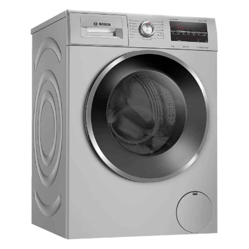 Bosch 8kg 5 Star Platinum Silver Inverter Fully Automatic Front Load Washing Machine, WAJ2846SIN