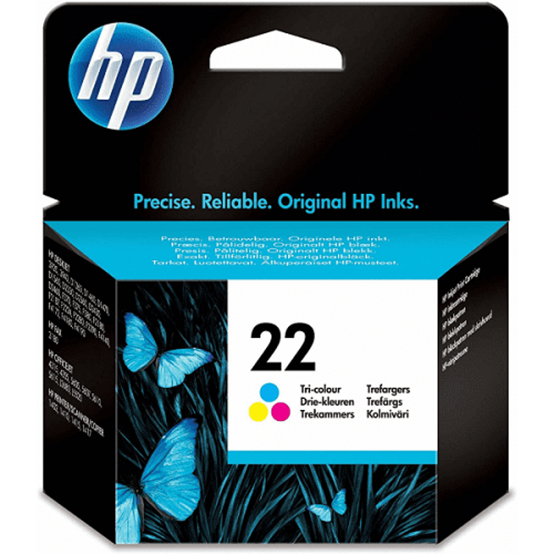 HP 22 Tri-Colour Ink Cartridge, C9352AE