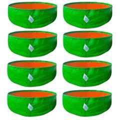 Singhal 15x9 inch 260 GSM HDPE UV Protected Plants Grow Bag for Terrace & Vegetable Gardening, GB-15x9-P8 (Pack of 8)